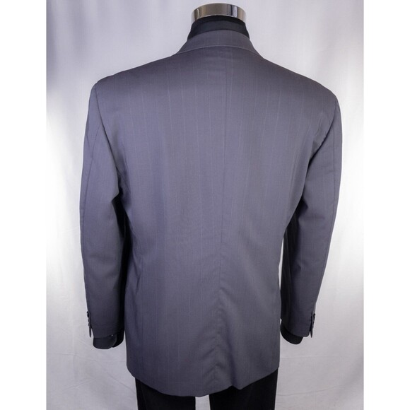 MANI Vintage Sport Coat Suit Jacket Men Size 40S Striped  Two Button - Picture 9 of 15